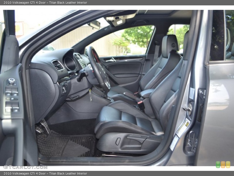 Titan Black Leather Interior Front Seat for the 2010 Volkswagen GTI 4 Door #83685262