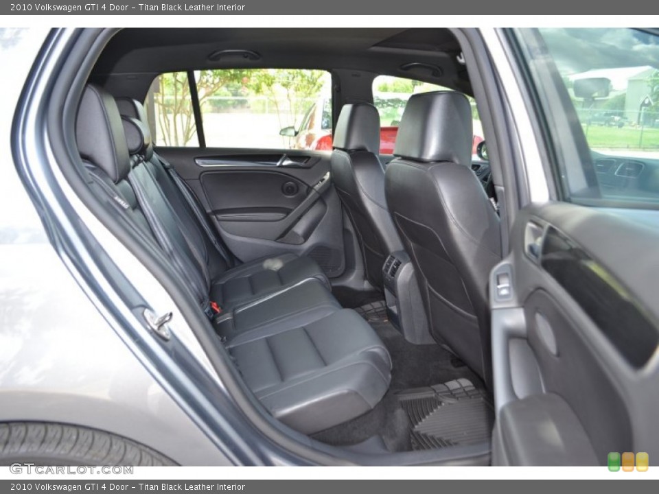 Titan Black Leather Interior Rear Seat for the 2010 Volkswagen GTI 4 Door #83685286