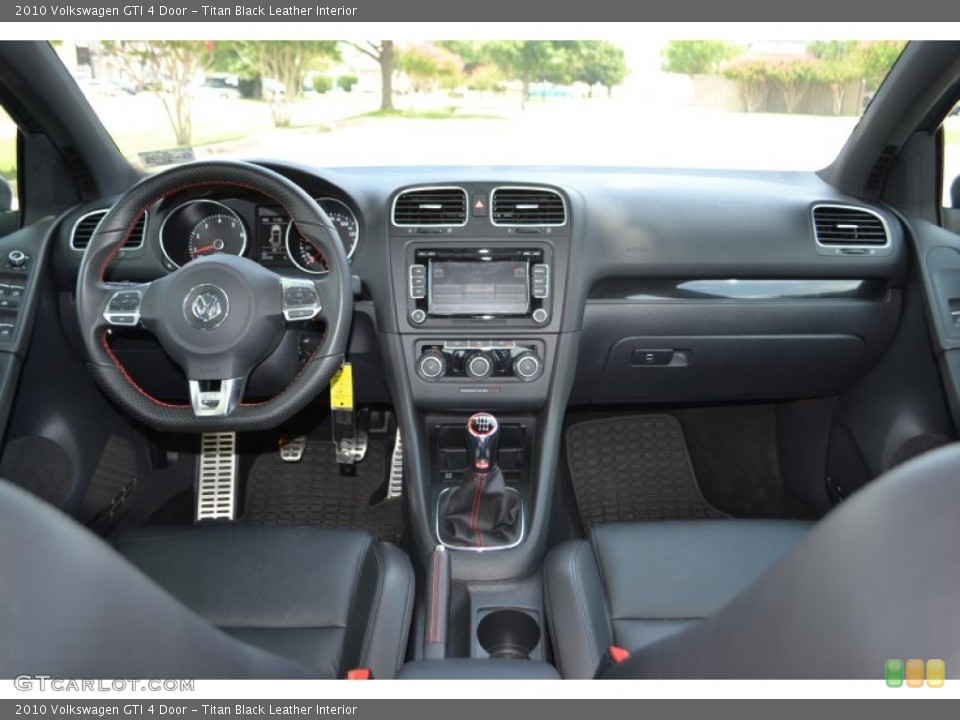 Titan Black Leather Interior Dashboard for the 2010 Volkswagen GTI 4 Door #83685313