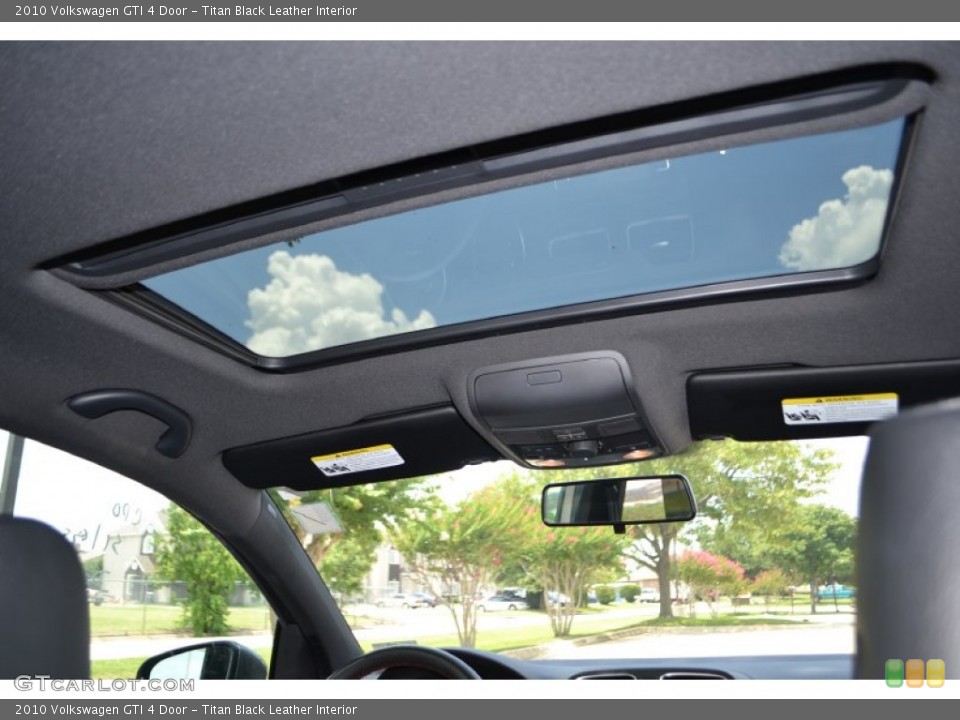 Titan Black Leather Interior Sunroof for the 2010 Volkswagen GTI 4 Door #83685358