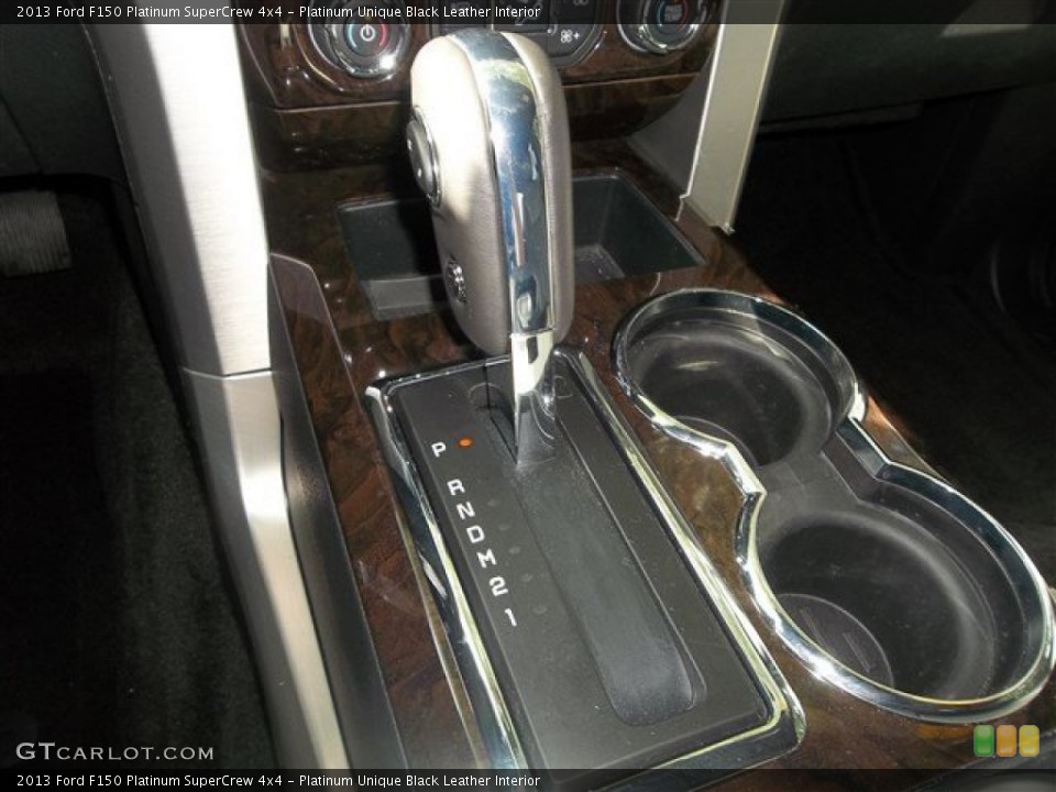 Platinum Unique Black Leather Interior Transmission for the 2013 Ford F150 Platinum SuperCrew 4x4 #83685910