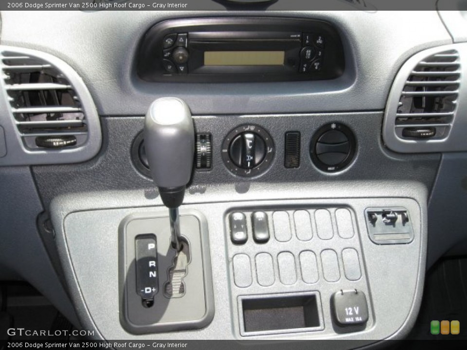 Gray Interior Controls for the 2006 Dodge Sprinter Van 2500 High Roof Cargo #83686582