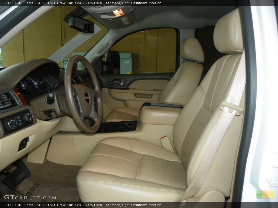 Very Dark Cashmere/Light Cashmere Interior Front Seat for the 2012 GMC Sierra 2500HD SLT Crew Cab 4x4 #83688256
