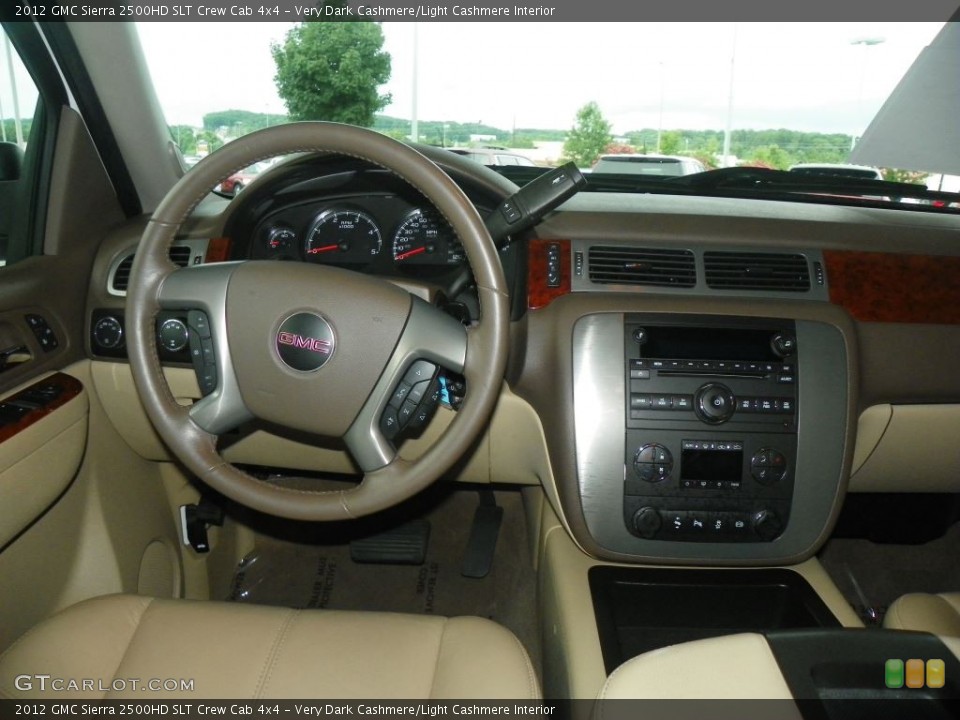 Very Dark Cashmere/Light Cashmere Interior Dashboard for the 2012 GMC Sierra 2500HD SLT Crew Cab 4x4 #83688304