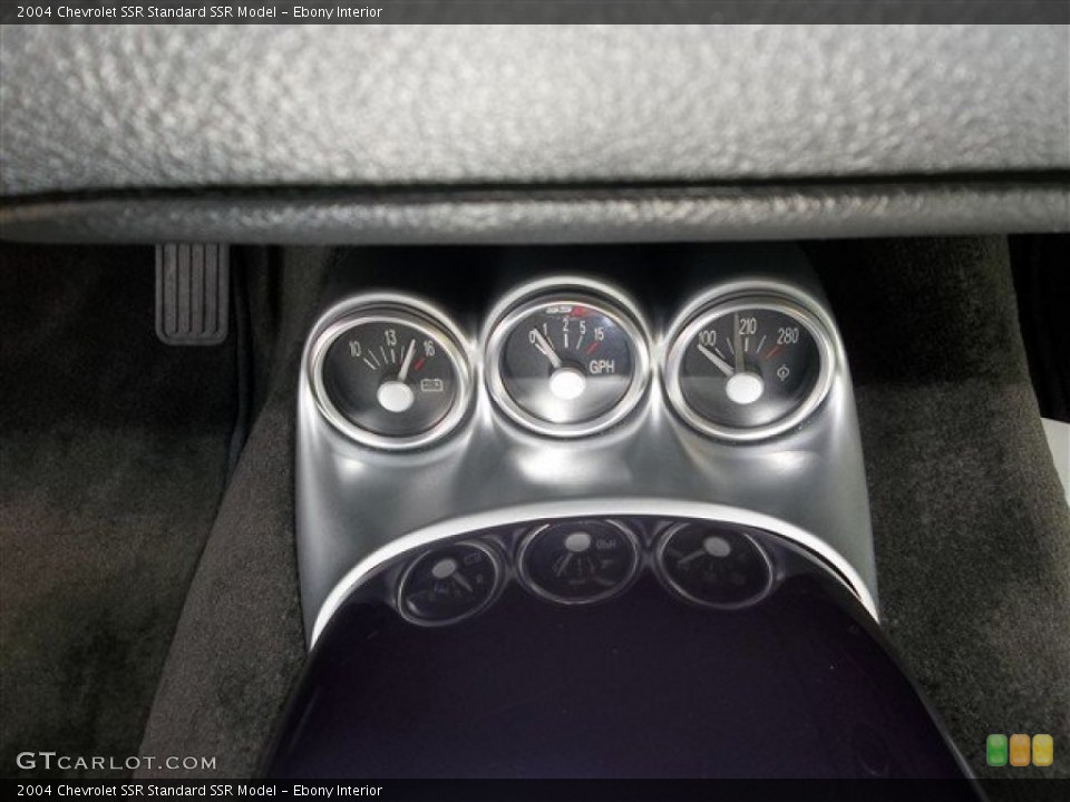 Ebony Interior Gauges for the 2004 Chevrolet SSR  #83688403