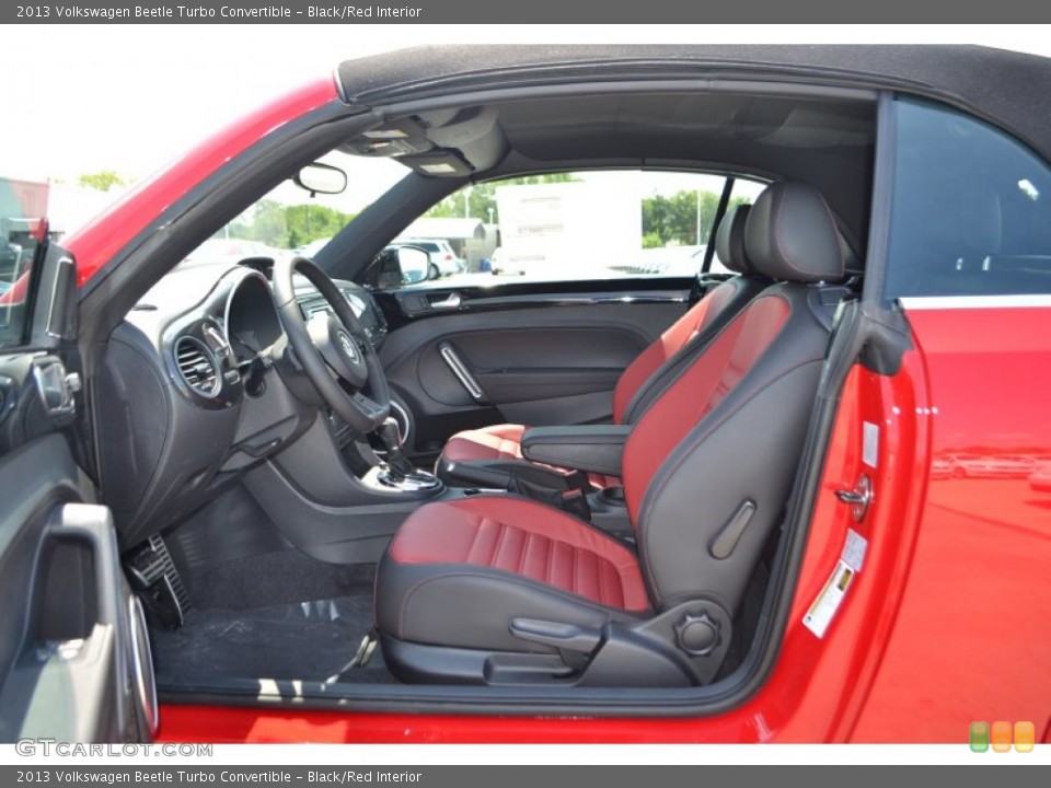 Black/Red Interior Photo for the 2013 Volkswagen Beetle Turbo Convertible #83688484