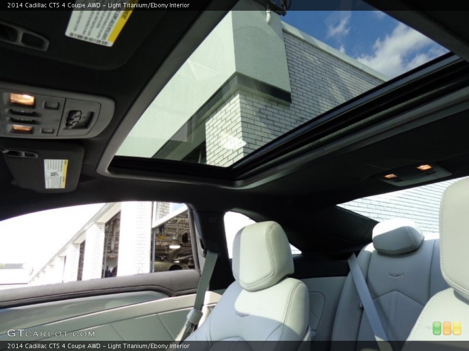 Light Titanium/Ebony Interior Sunroof for the 2014 Cadillac CTS 4 Coupe AWD #83693362