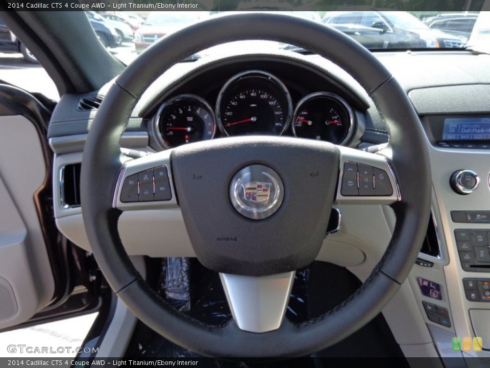 Light Titanium/Ebony Interior Steering Wheel for the 2014 Cadillac CTS 4 Coupe AWD #83693452
