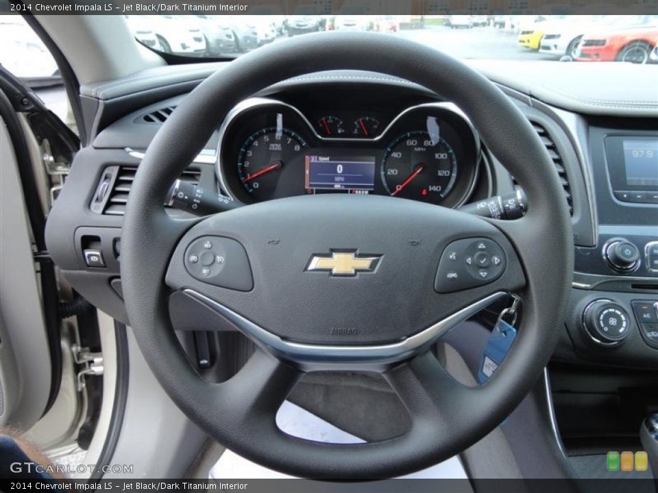 Jet Black/Dark Titanium Interior Steering Wheel for the 2014 Chevrolet Impala LS #83693617
