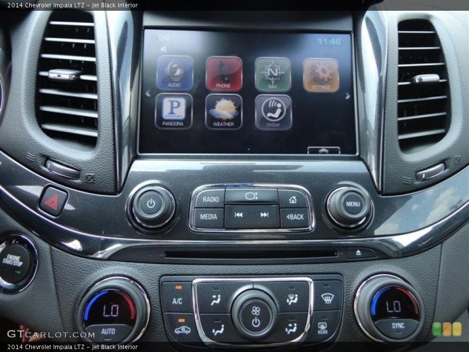 Jet Black Interior Controls for the 2014 Chevrolet Impala LTZ #83693935