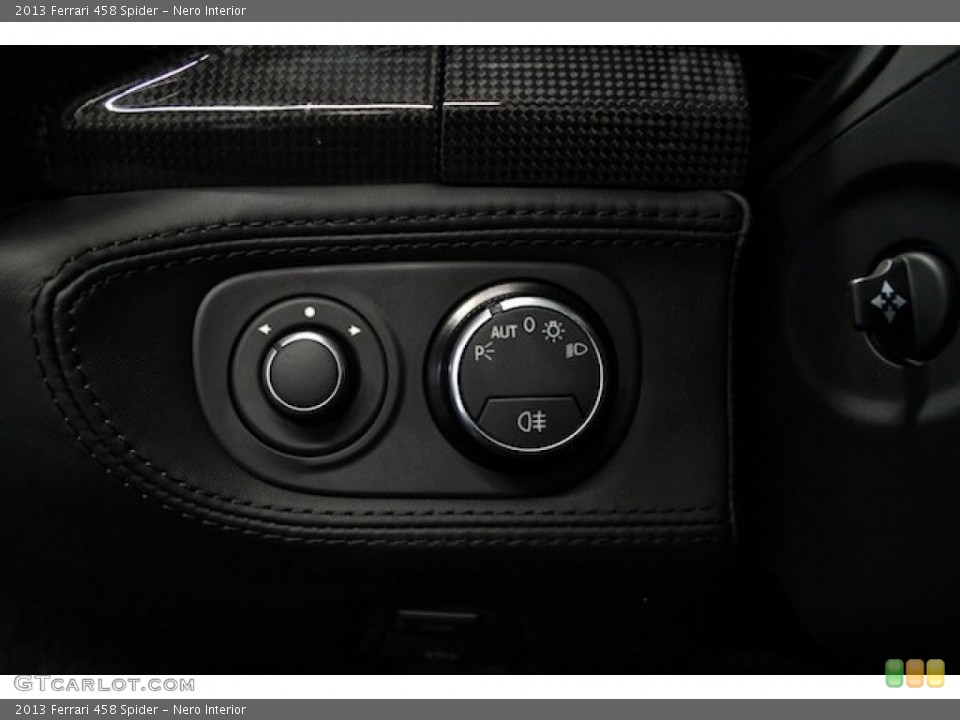 Nero Interior Controls for the 2013 Ferrari 458 Spider #83693992