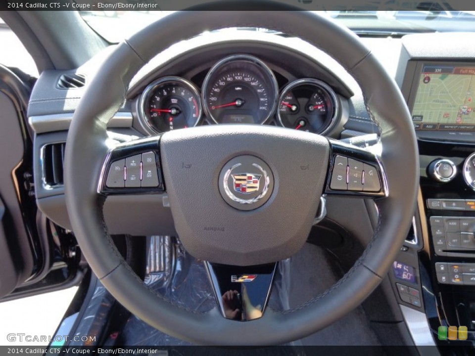 Ebony/Ebony Interior Steering Wheel for the 2014 Cadillac CTS -V Coupe #83693997
