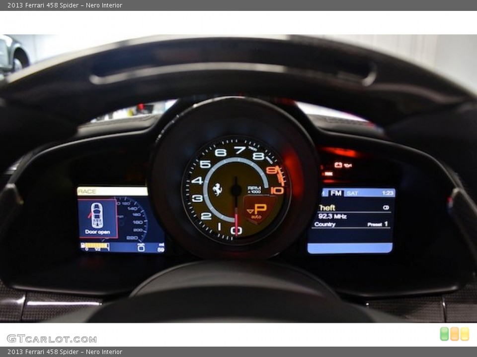 Nero Interior Gauges for the 2013 Ferrari 458 Spider #83694067