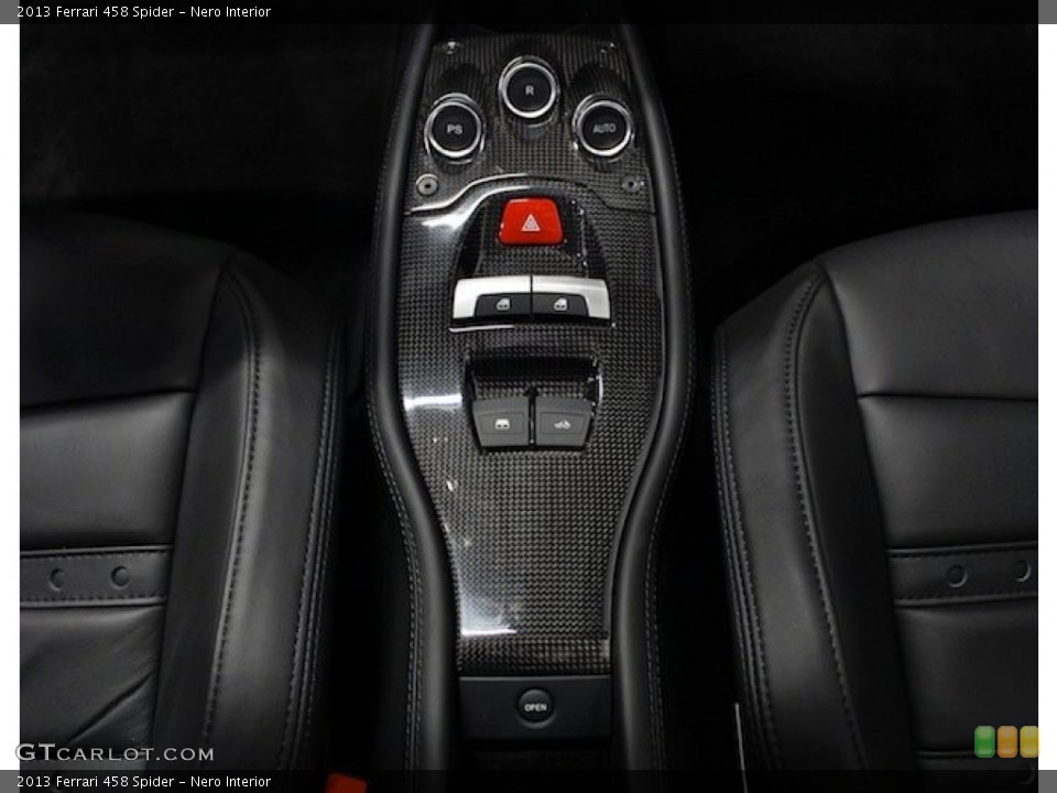 Nero Interior Controls for the 2013 Ferrari 458 Spider #83694193