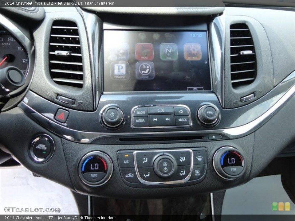 Jet Black/Dark Titanium Interior Controls for the 2014 Chevrolet Impala LTZ #83694238