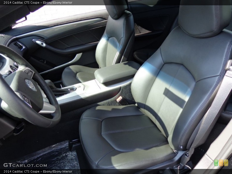Ebony/Ebony Interior Front Seat for the 2014 Cadillac CTS Coupe #83694361