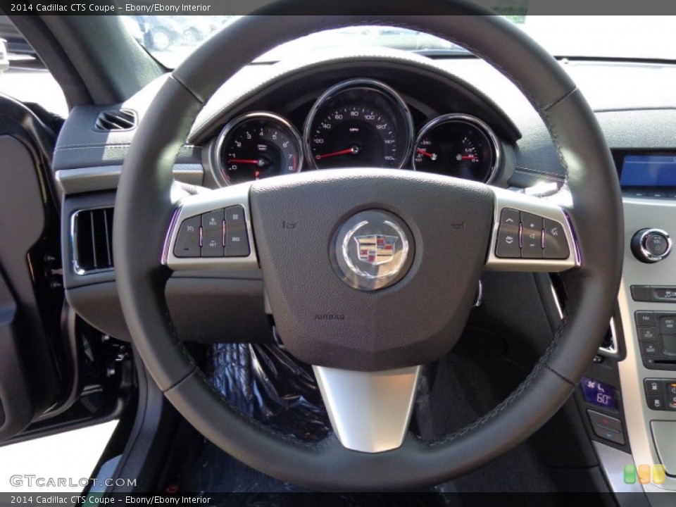 Ebony/Ebony Interior Steering Wheel for the 2014 Cadillac CTS Coupe #83694475