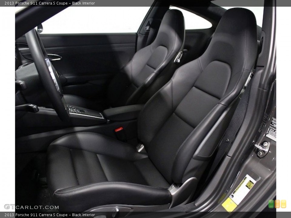 Black Interior Front Seat for the 2013 Porsche 911 Carrera S Coupe #83694991