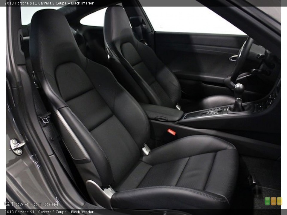 Black Interior Front Seat for the 2013 Porsche 911 Carrera S Coupe #83695009