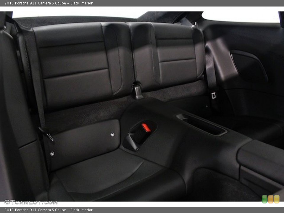 Black Interior Rear Seat for the 2013 Porsche 911 Carrera S Coupe #83695054