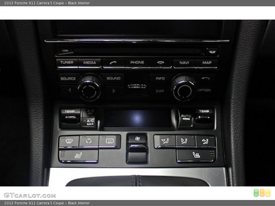 Black Interior Controls for the 2013 Porsche 911 Carrera S Coupe #83695315
