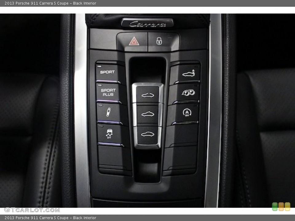 Black Interior Controls for the 2013 Porsche 911 Carrera S Coupe #83695369