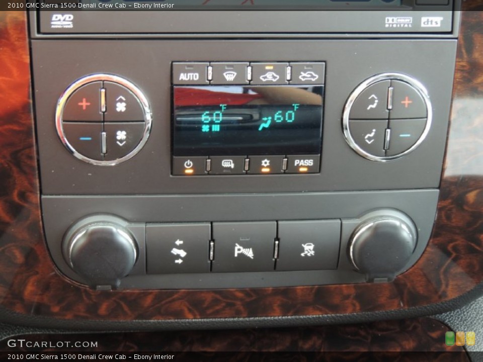 Ebony Interior Controls for the 2010 GMC Sierra 1500 Denali Crew Cab #83697626