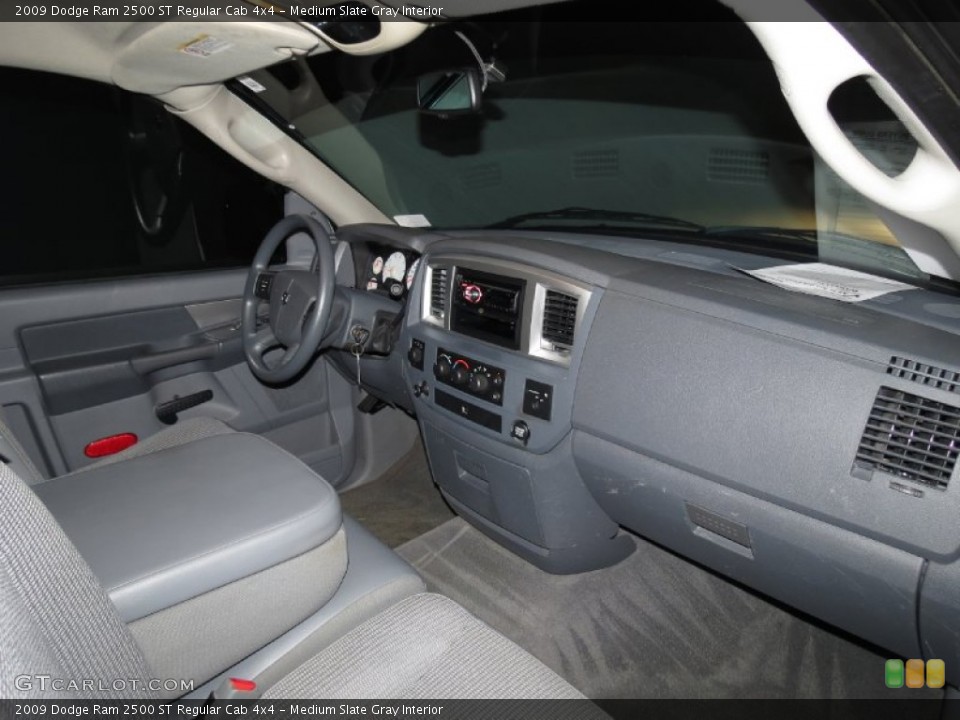Medium Slate Gray Interior Dashboard for the 2009 Dodge Ram 2500 ST Regular Cab 4x4 #83698497