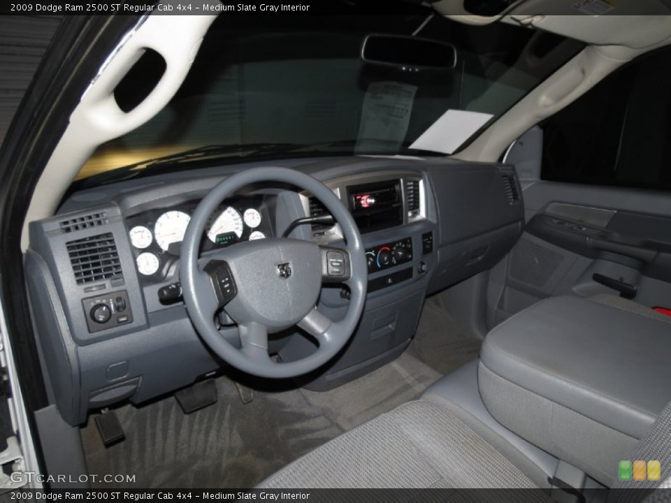 Medium Slate Gray Interior Prime Interior for the 2009 Dodge Ram 2500 ST Regular Cab 4x4 #83698516