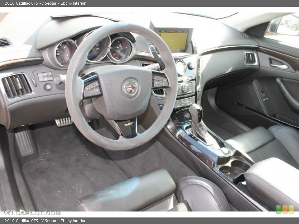 Ebony Interior Prime Interior for the 2010 Cadillac CTS -V Sedan #83700697