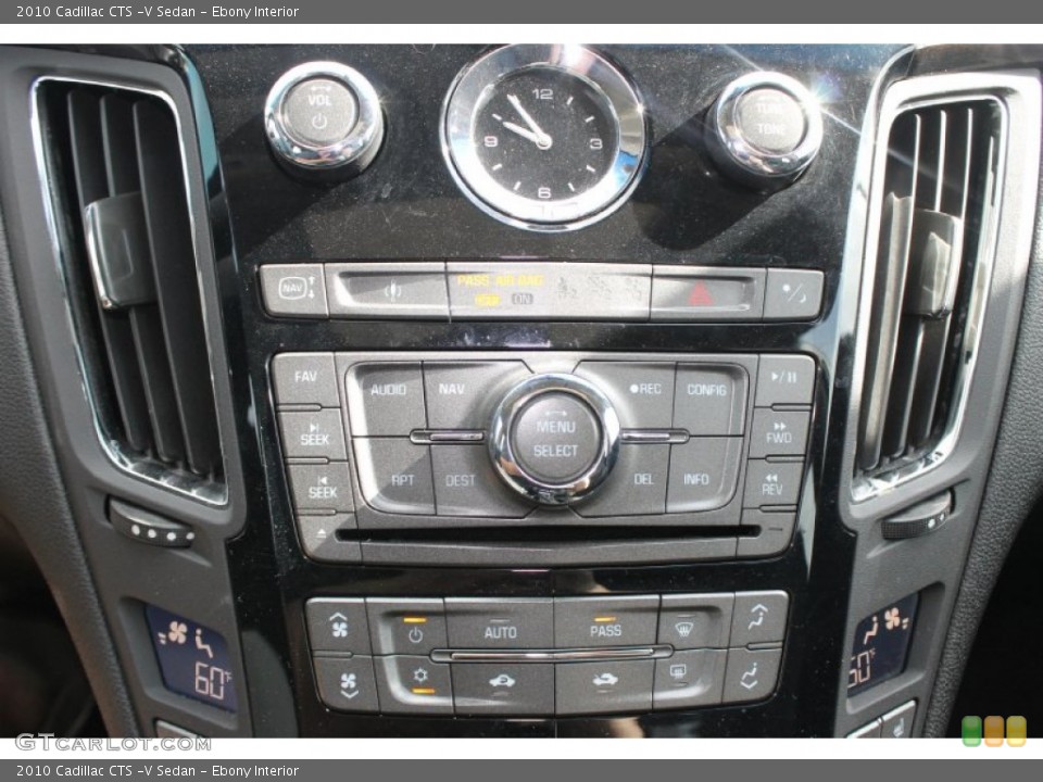 Ebony Interior Controls for the 2010 Cadillac CTS -V Sedan #83700880