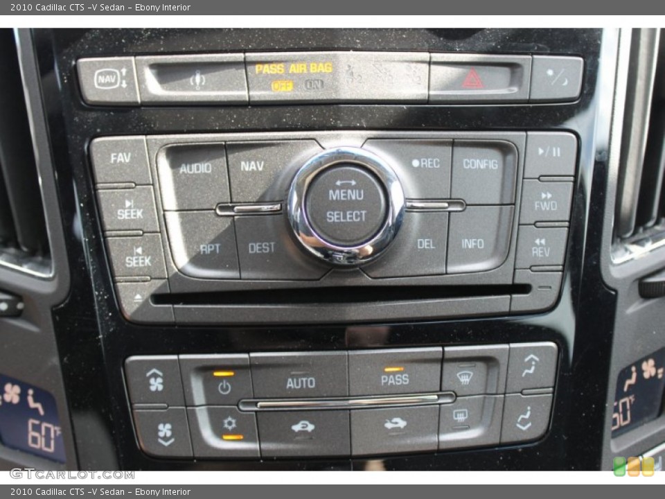 Ebony Interior Controls for the 2010 Cadillac CTS -V Sedan #83700904