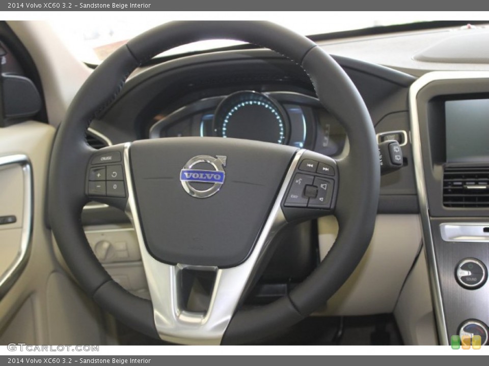 Sandstone Beige Interior Steering Wheel for the 2014 Volvo XC60 3.2 #83702761
