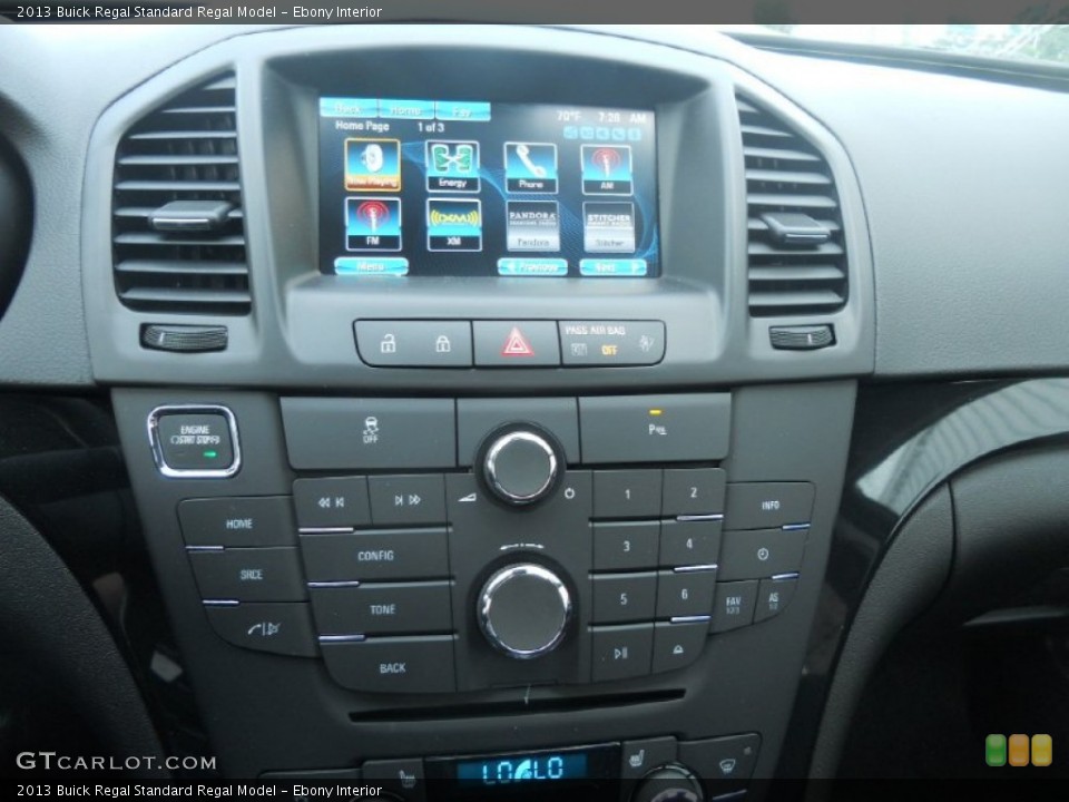 Ebony Interior Controls for the 2013 Buick Regal  #83702773