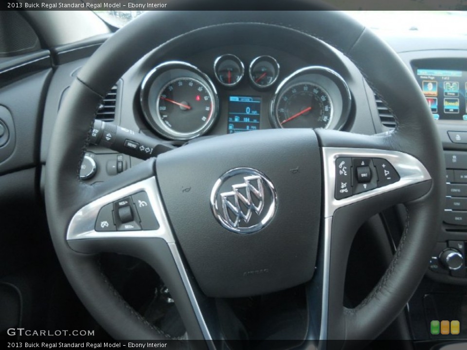 Ebony Interior Steering Wheel for the 2013 Buick Regal  #83702797
