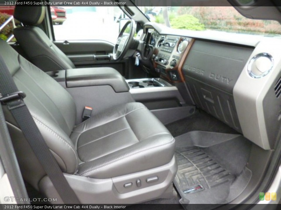 Black Interior Front Seat for the 2012 Ford F450 Super Duty Lariat Crew Cab 4x4 Dually #83702986