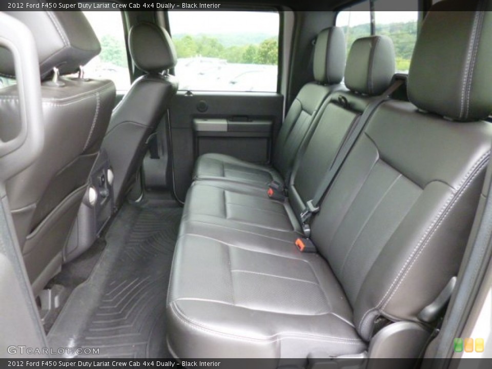 Black Interior Rear Seat for the 2012 Ford F450 Super Duty Lariat Crew Cab 4x4 Dually #83703058
