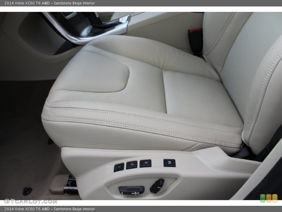 Sandstone Beige Interior Front Seat for the 2014 Volvo XC60 T6 AWD #83703298