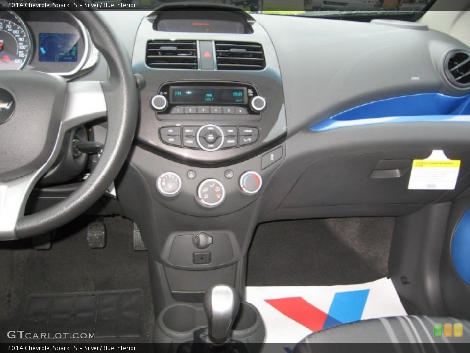 Silver/Blue Interior Dashboard for the 2014 Chevrolet Spark LS #83703501