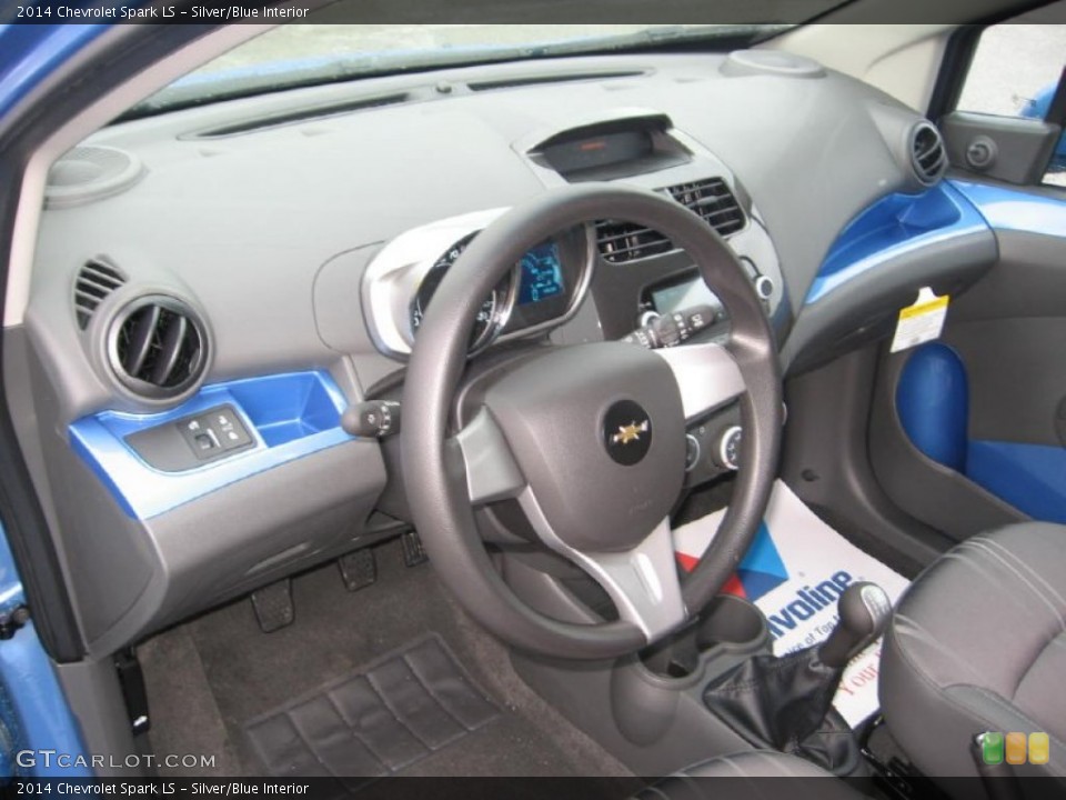 Silver/Blue Interior Dashboard for the 2014 Chevrolet Spark LS #83703529
