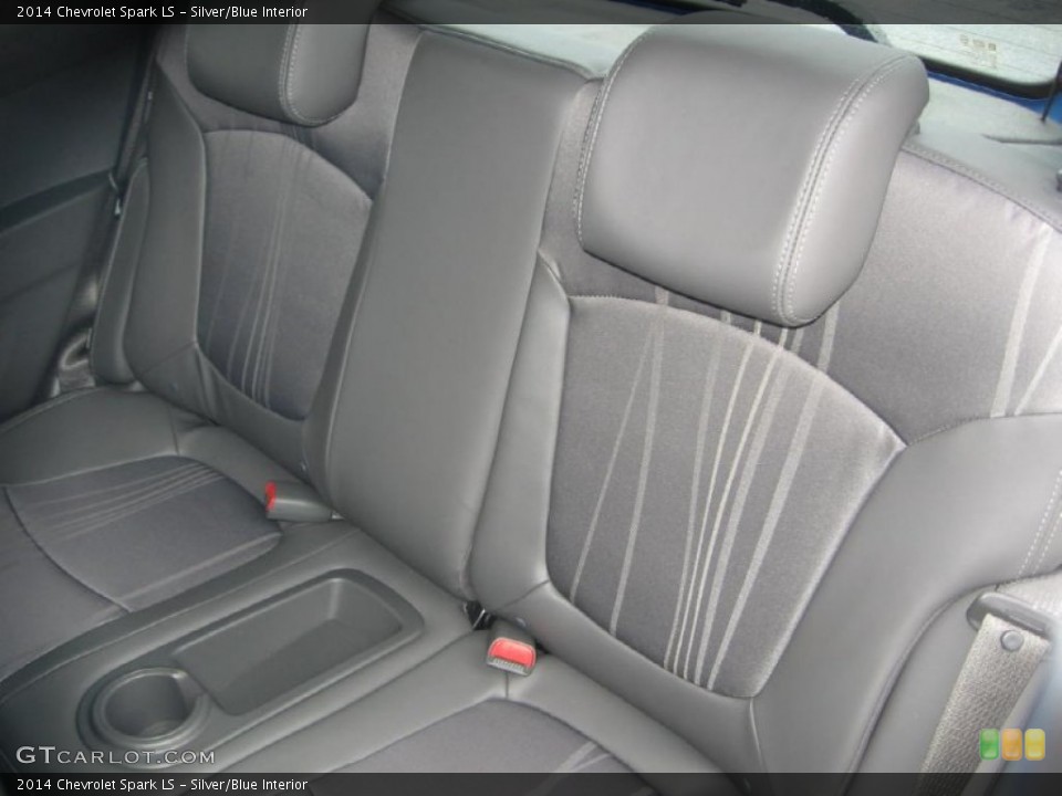 Silver/Blue Interior Rear Seat for the 2014 Chevrolet Spark LS #83703673