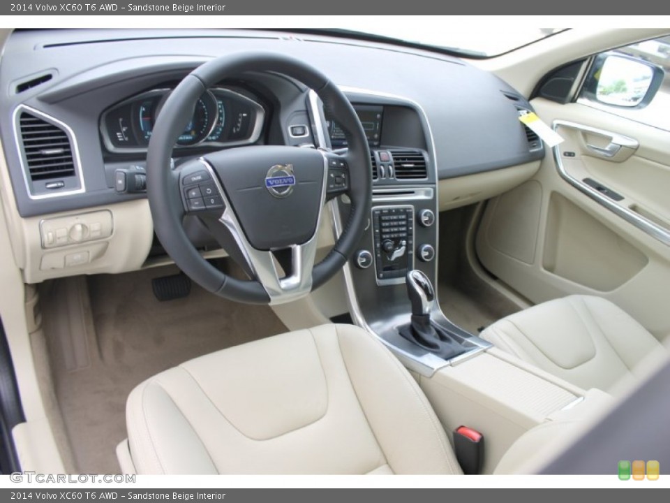 Sandstone Beige Interior Photo for the 2014 Volvo XC60 T6 AWD #83704108
