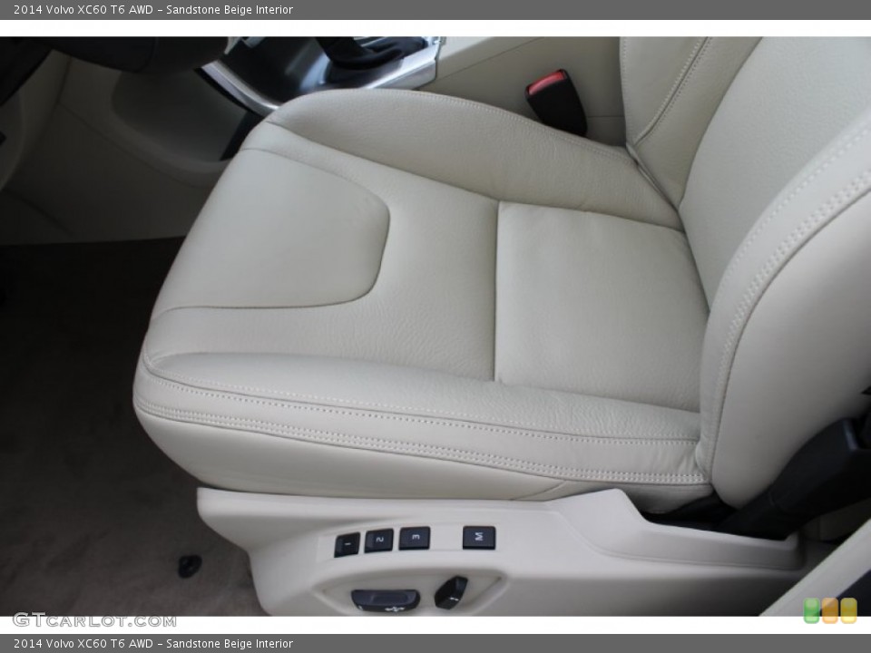 Sandstone Beige Interior Front Seat for the 2014 Volvo XC60 T6 AWD #83704129