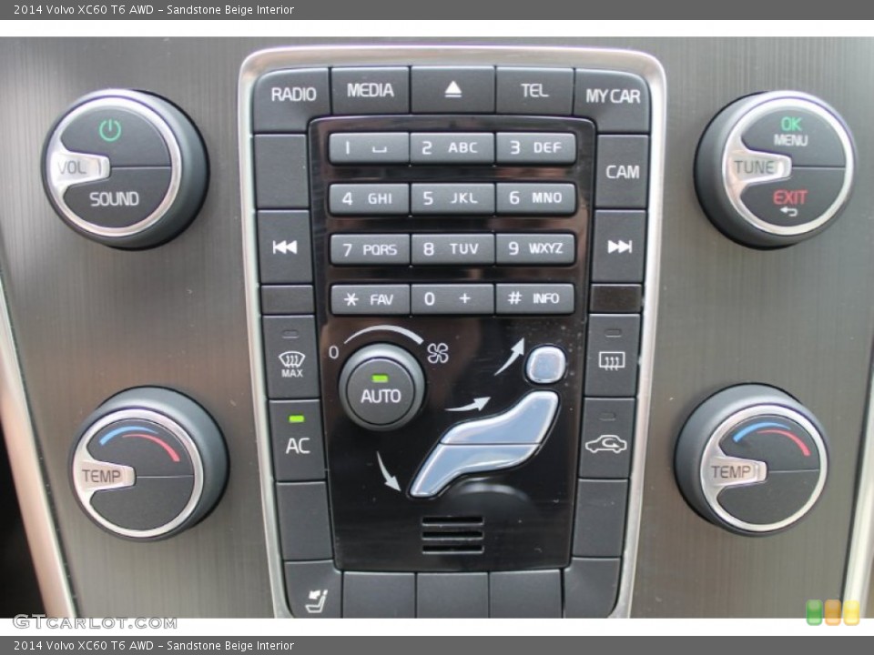 Sandstone Beige Interior Controls for the 2014 Volvo XC60 T6 AWD #83704300