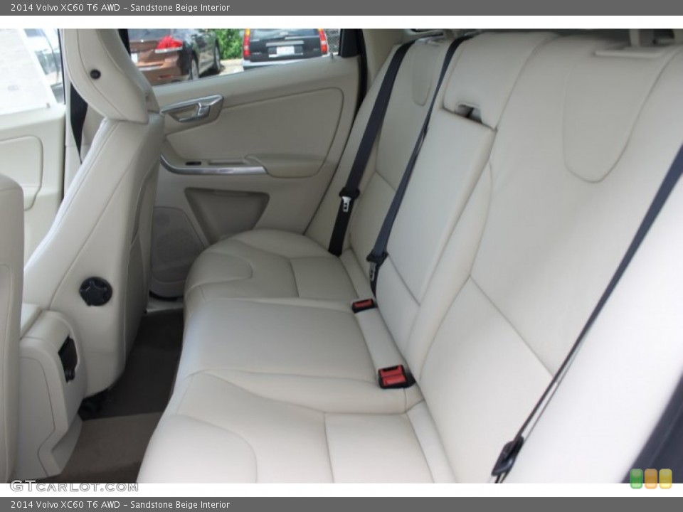 Sandstone Beige Interior Rear Seat for the 2014 Volvo XC60 T6 AWD #83704441