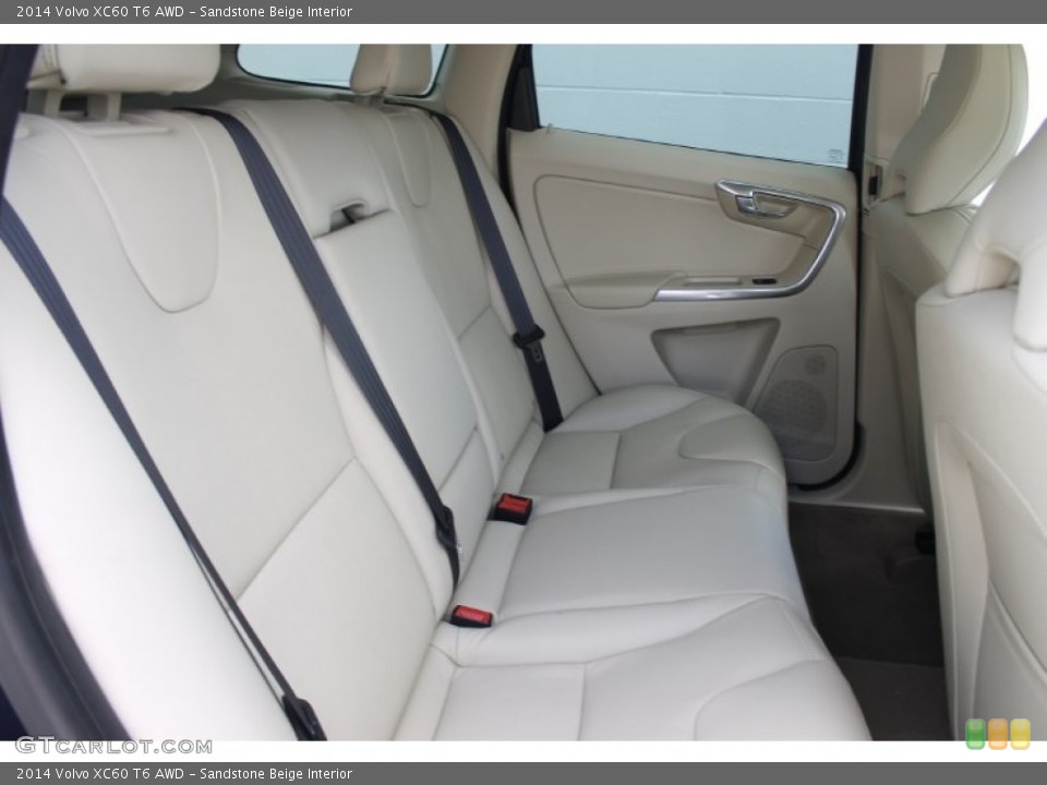 Sandstone Beige Interior Rear Seat for the 2014 Volvo XC60 T6 AWD #83704552
