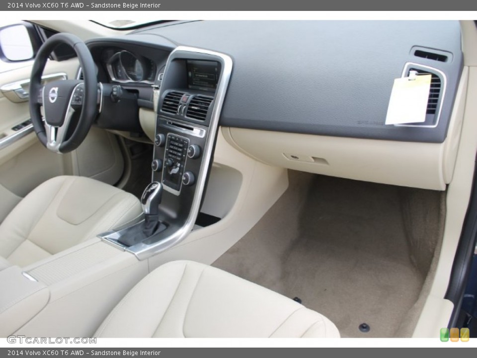 Sandstone Beige Interior Dashboard for the 2014 Volvo XC60 T6 AWD #83704636