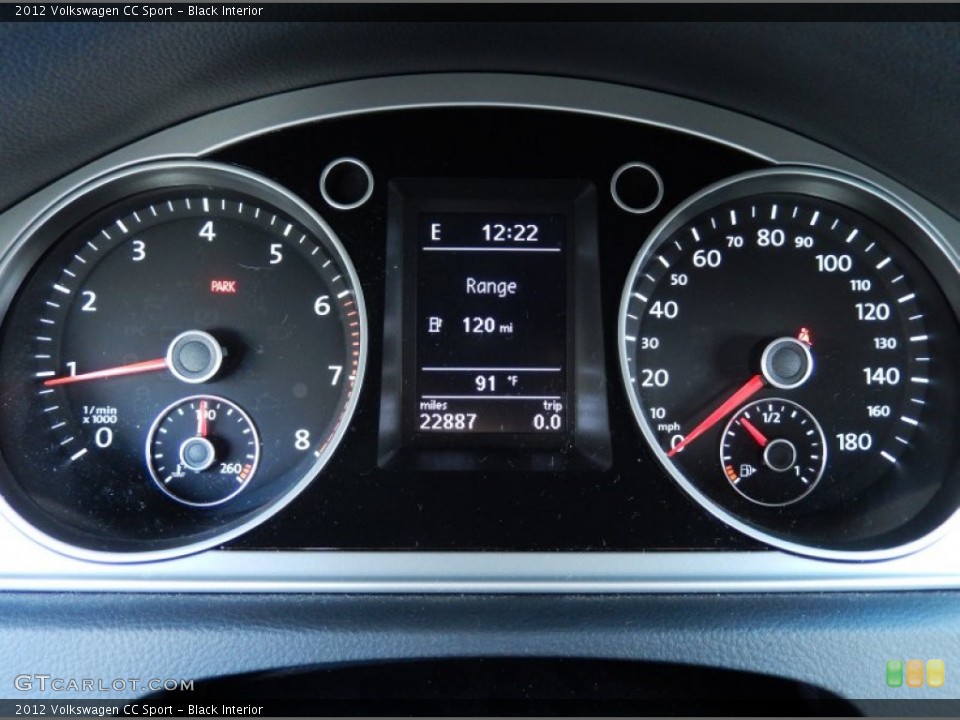 Black Interior Gauges for the 2012 Volkswagen CC Sport #83705077