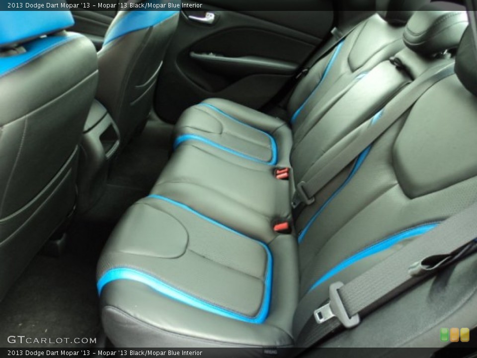 Mopar '13 Black/Mopar Blue Interior Rear Seat for the 2013 Dodge Dart Mopar '13 #83705911
