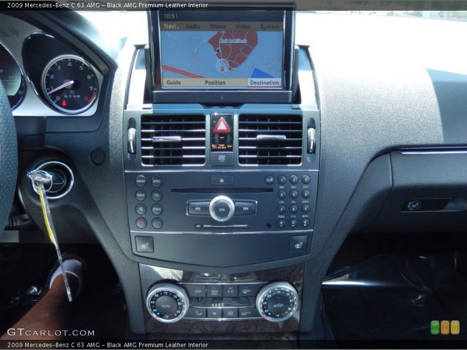 Black AMG Premium Leather Interior Navigation for the 2009 Mercedes-Benz C 63 AMG #83706723